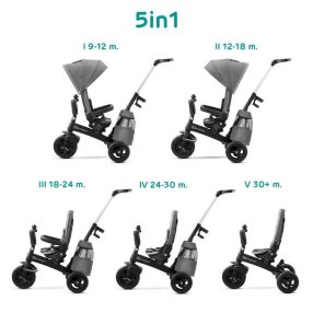KINDERKRAFT SELECT Easytwist Platinum Grey, Premium tricikli
