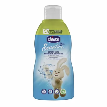   CHICCO Cumisüveg- és cumitisztító Sensitive 300 ml, 0 hónapos kortól