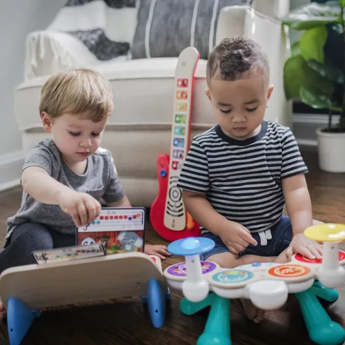 BABY EINSTEIN Zenei játék - dobfelszerelés, Together in Tune Drums™ Connected Magic Touch™ HAPE 12hó