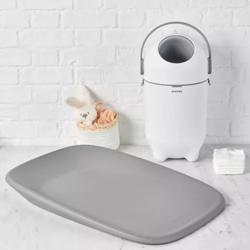 NATTOU Puha Softy Grey BPA-mentes pelenkázó alátét 50x70 cm