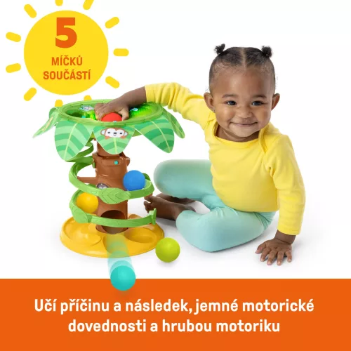 BRIGHT STARTS Zenei golyópálya Tropical Twirl 6m+