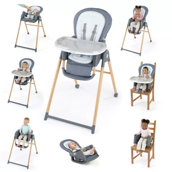 INGENUITY Deluxe 7 az 1-ben Proper Positioner™ Chambray etetőszék 0hó+, 23 kg-ig