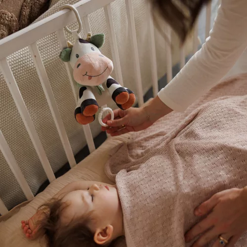 BABYONO Zenei játék C-gyűrűn Cow Bingo 0m+