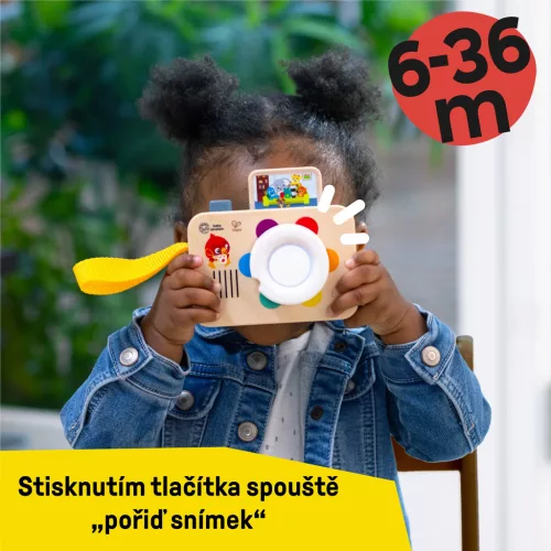 BABY EINSTEIN Interaktív játék hangkamerával HAPE 6hó+