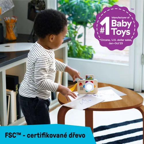 BABY EINSTEIN Interaktív játék hangkamerával HAPE 6hó+