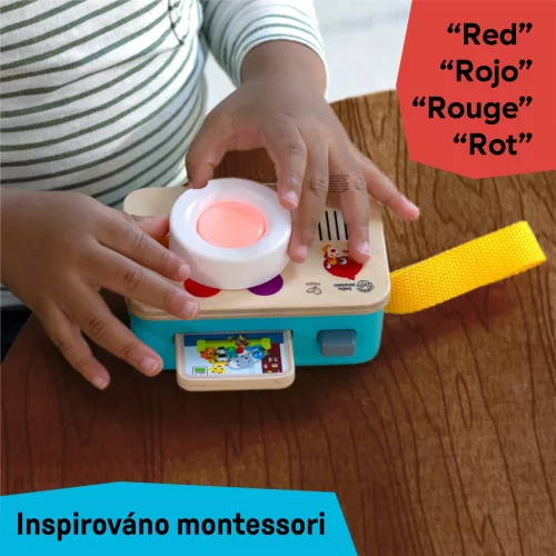 BABY EINSTEIN Interaktív játék hangkamerával HAPE 6hó+