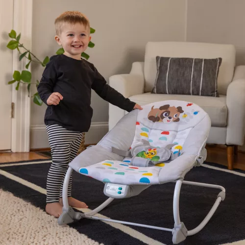 BABY EINSTEIN Zenei rezgő pihenőszék Dean's Discovery Spot™ 0hó+ 9kg-ig