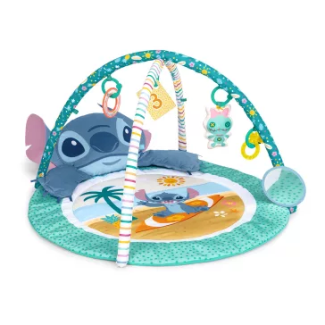   DISNEY BABY Játszótakaró Motoros és Szenzoros Fejlődéshez Stitch Party Paradise™,0 hónapos kortól