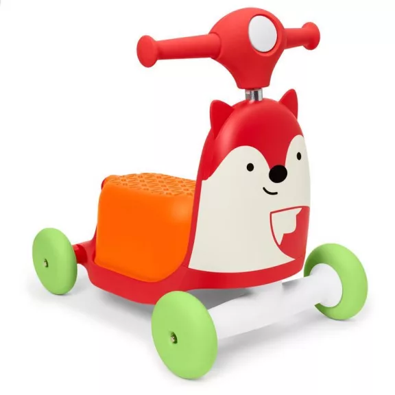 SKIP HOP Zoo ugráló 3 az 1-ben Ride-On Róka 12 hó+ 20 kg-ig
