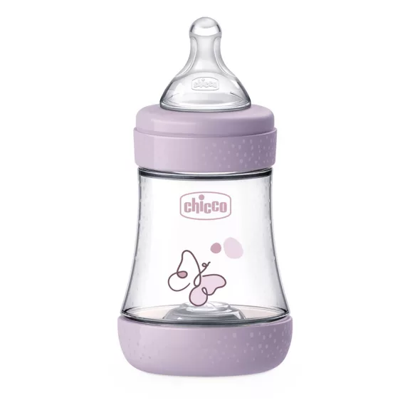 CHICCO Antikólikus cumisüveg Perfect5 150 ml lány lassú folyású 0m+