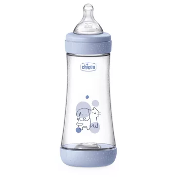   CHICCO Antikólikus cumisüveg Perfect5 300 ml fiú gyors folyású 4m+