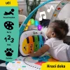 BABY EINSTEIN Játszókerettel és zongorával ellátott kiságy 3in1 Kick & Snooze™ 0hó+