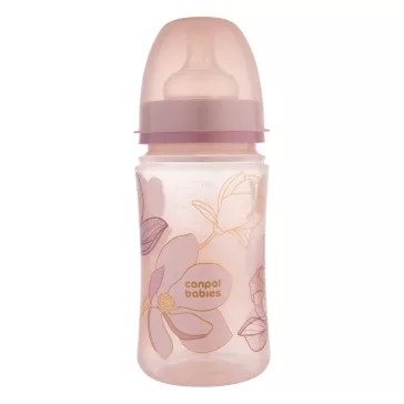   CANPOL BABIES EasyStart Gold antikolikus cumisüveg 240 ml rózsaszín
