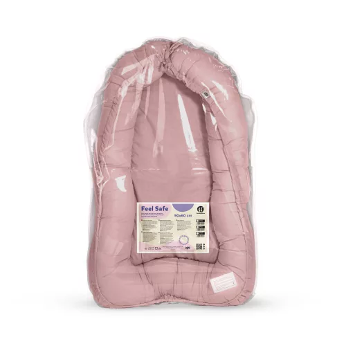 PETITE&MARS Babafészek  FEEL SAFE Dusty Pink 90 x 60 cm