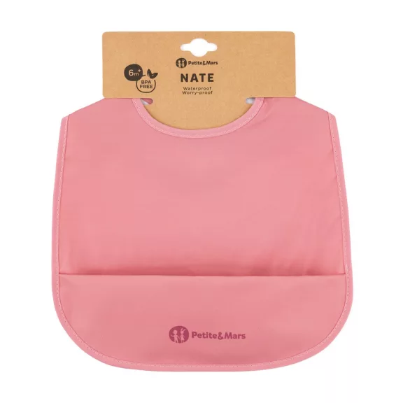 PETITE&MARS PU előke Nate Dusty Rose 6hó+
