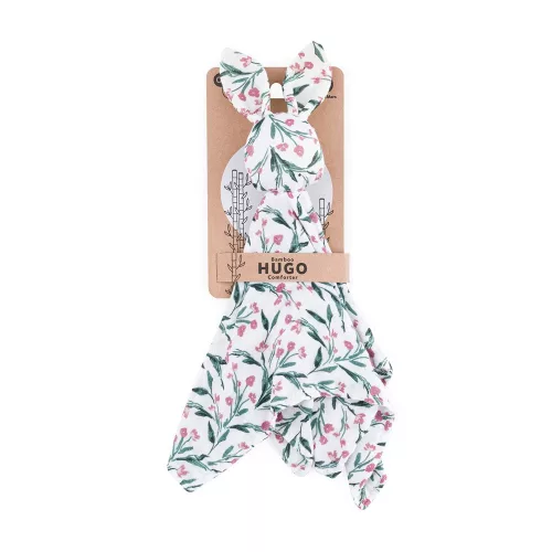 PETITE&MARS Mazlíček bambusz muszlin Hugo Pink Meadow 0m+
