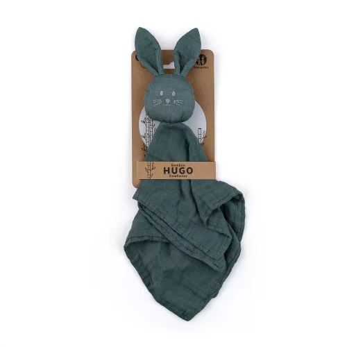 PETITE&MARS Bambusz muszlin szundikendő Hugo Misty Green 0hó+