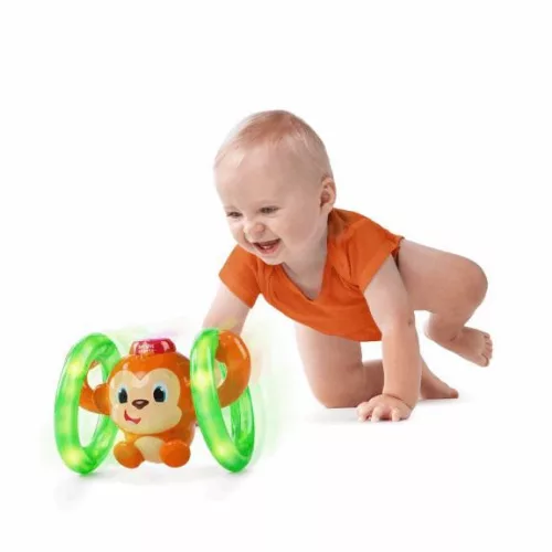 BRIGHT STARTS Játék Zenélő világító majom LLB Roll &Glow 6hó+