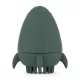 PETITE&MARS Szilikon fürdőjáték kefével Splashy Rocket Misty Green 6m+