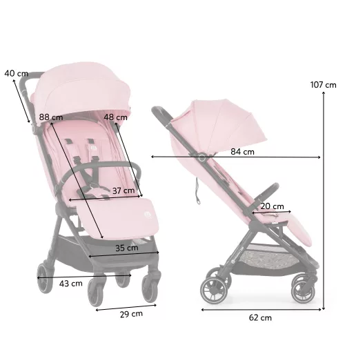 PETITE&MARS Sport babakocsi Zip Silky Rose