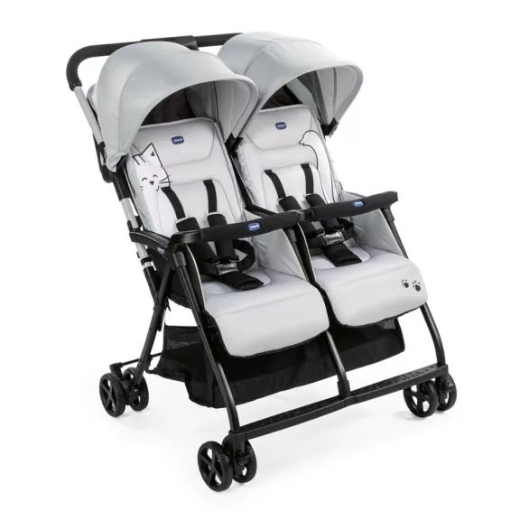 CHICCO Ikerbabakocsi sport Ohlala Twin Silver Cat