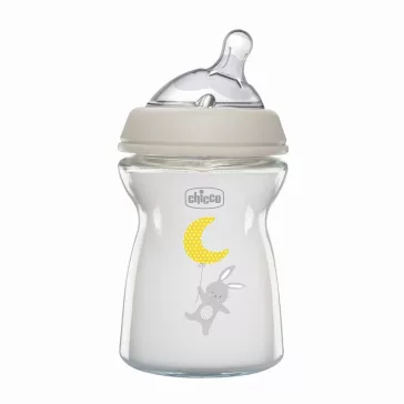 CHICCO Üveg cumisüveg Natural Feeling 250 ml semleges 0m+