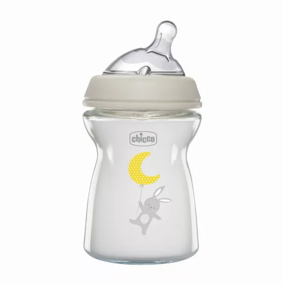 CHICCO Üveg cumisüveg Natural Feeling 250 ml semleges 0m+