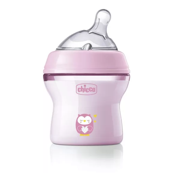CHICCO Natural Feeling 150 ml cumisüveg kislányoknak 0m+