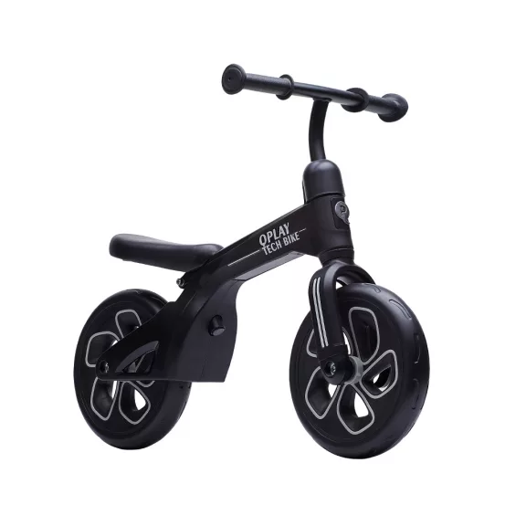 QPLAY Tech Black futóbicikli, életkor 2 - 4 év, 30 kg-ig