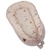 EKO Bölcső a babának VELVET My farm Powder pink 90x60 cm