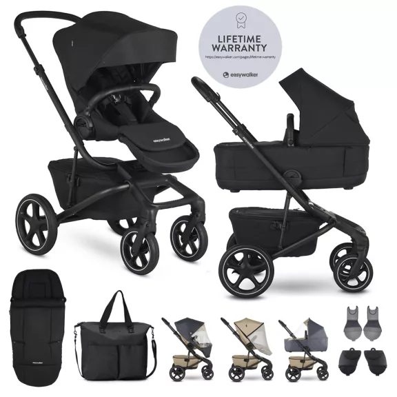 EASYWALKER Kombinált babakocsi Jimmey Pepper Black XXL RWS