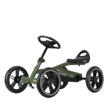 QPLAY Négykerekű Go Kart Army Green, 3 éves kortól+