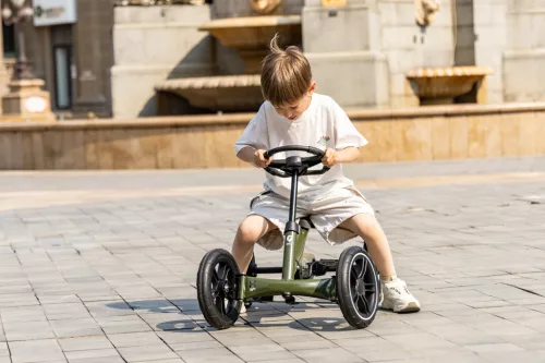 QPLAY Štvorkolka Go Kart Army Green, 3r+