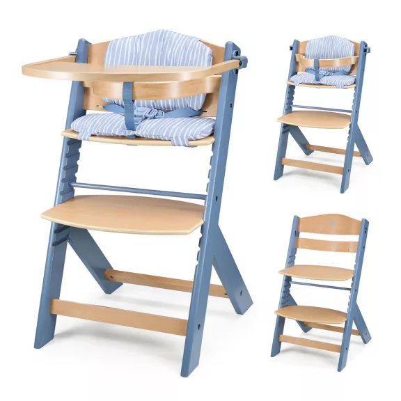 KINDERKRAFT Etetőszék Enock Nordic Breeze párnával
