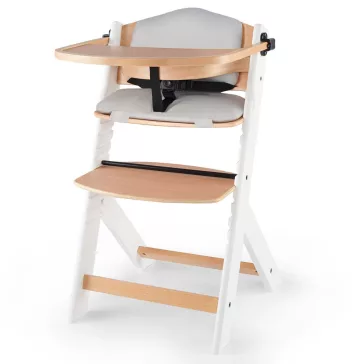   KINDERKRAFT Etetőszék Enock párnázással White wooden, Premium