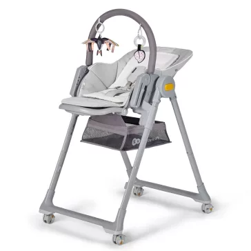 KINDERKRAFT SELECT Etetőszék Lastree Grey, Premium
