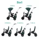 KINDERKRAFT SELECT Easytwist háromkerekű Midnight Green, Premium