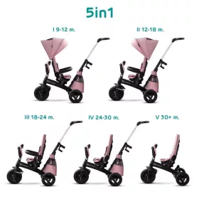   KINDERKRAFT SELECT Easytwist Háromkerekű Mauvelous Pink, Premium