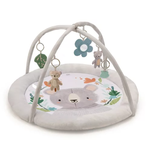 KINDERKRAFT Játszószőnyeg játékhíddal Cozyplay Világosszürke