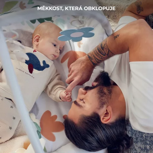 KINDERKRAFT Játszószőnyeg játékhíddal Cozyplay Világosszürke