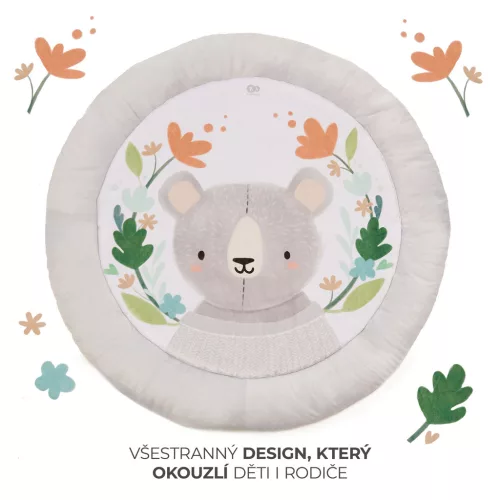 KINDERKRAFT Játszószőnyeg játékhíddal Cozyplay Világosszürke