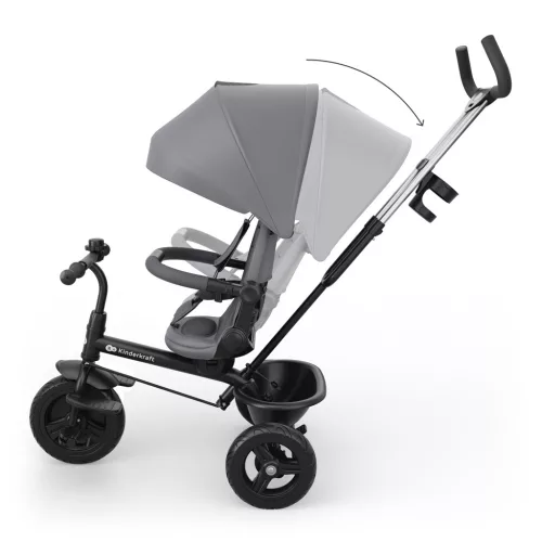 KINDERKRAFT Aston 2 Plus Szürke háromkerekű, 9 hónapos kortól