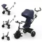 KINDERKRAFT Aston 2 Plus Navy háromkerekű, 9 hónapos kortól