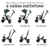 KINDERKRAFT Háromkerekű Aveo Mistic Green