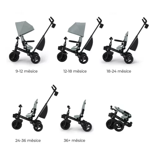 KINDERKRAFT Aveo 2 Plus Zöld Tricikli