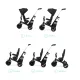 KINDERKRAFT SELECT Easytwist Black, Premium háromkerekű