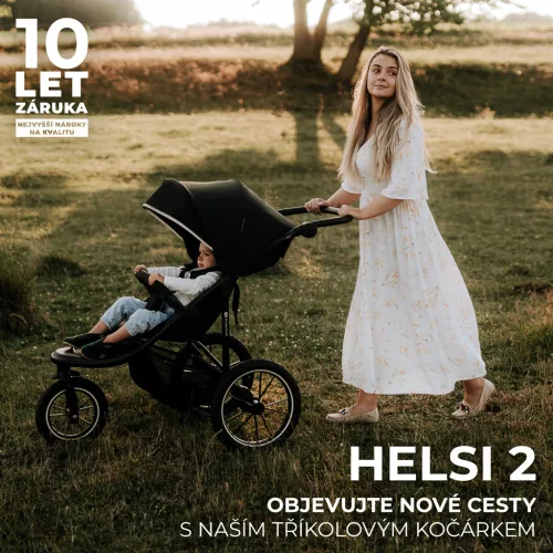 KINDERKRAFT Sport és futó babakocsi Helsi2 Grey