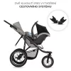 KINDERKRAFT Sport és futó babakocsi Helsi2 Grey