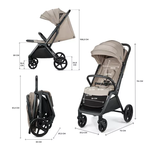KINDERKRAFT Babakocsi Loom Beige