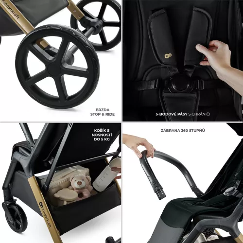 KINDERKRAFT Babakocsi Loom Black